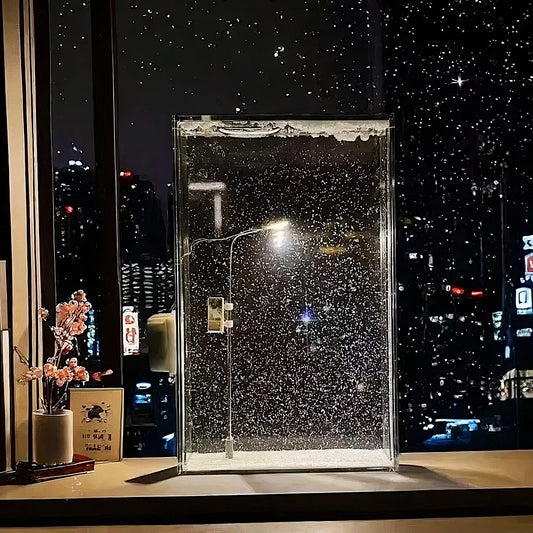 Snow Scene Light Street Lamp