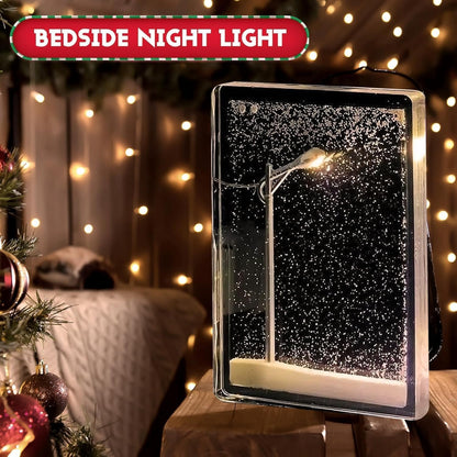 Snow Scene Light Street Lamp