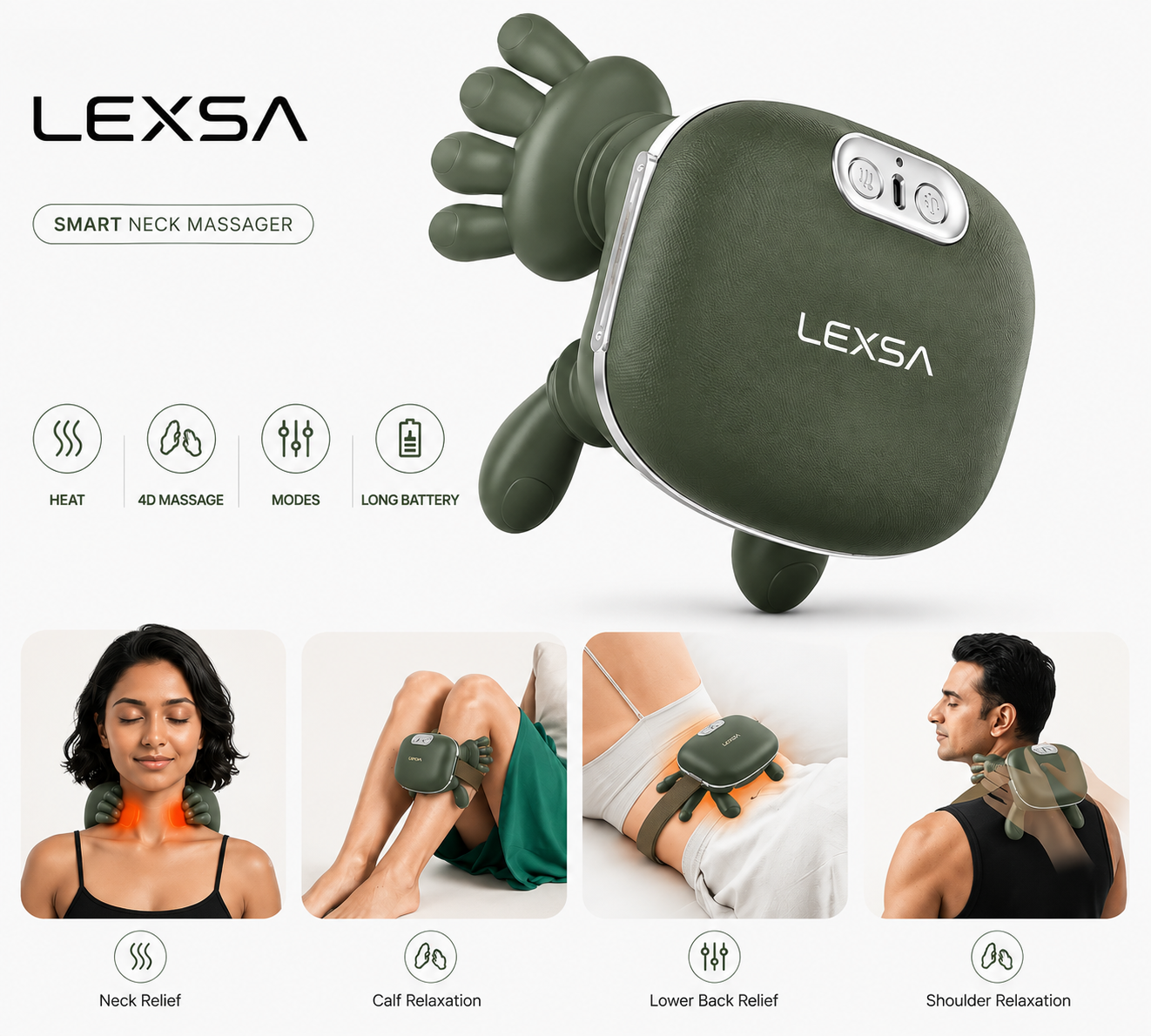 LEXSA™ Deep Relief 4D Neck Massager